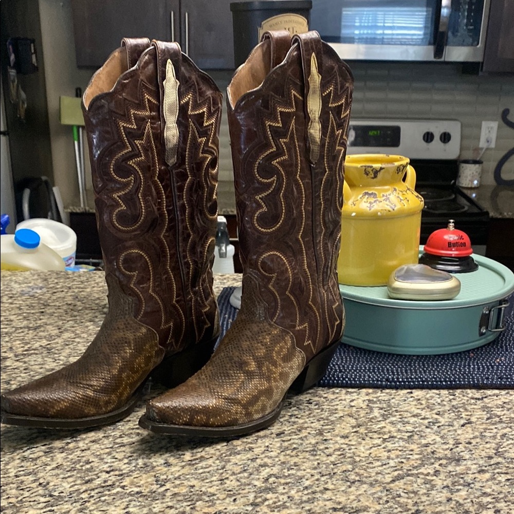 Brown Western Cowboy Boots